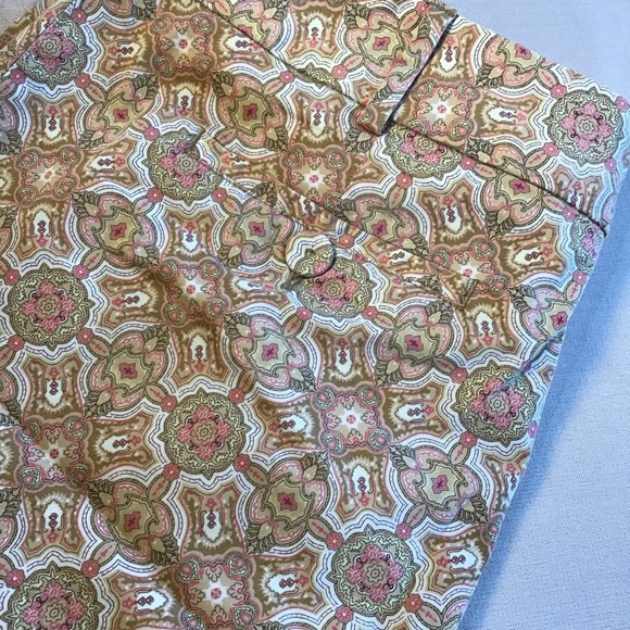 Talbots pedal pushers unusual  fabric - Picture 4 of 6